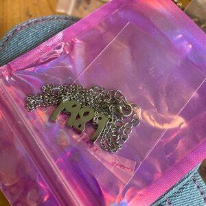 Silver 1989 Necklace Taylor Swift ERAS